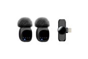 Mobil - Andet Tilbehør - Lippa Dual Wireless Wind Protected Microphone With Lightning Connector *DEMO* - LPR82-L