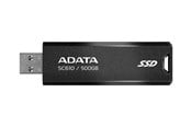 USB Stick - A-Data SC610 External SSD - 500GB - Sort - 500GB - USB Stick - SC610-500G-CBK/RD