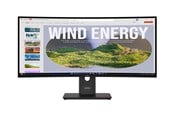Skærm - 34" Lenovo ThinkVision T34WD-40 - 3440x1440 (UWQHD) - 120Hz - VA - 100W USB-C - 64AEGAT1EU