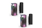 Smart Home - Philips Hue Appear Sort – Dobbelt væglampe-bundle - 8500993
