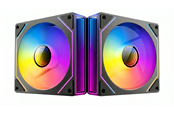 Kabinet Køler - DUTZO INF 120 PWM ARGB (2-pack) - Kabinet køler - 120mm - Sort med RGB LED lys - 28 dBA - 8501027