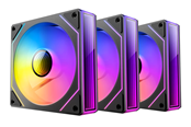 Kabinet Køler - DUTZO INF 120 PWM ARGB (3-pack) - Kabinet køler - 120mm - Sort med RGB LED lys - 28 dBA - 8501027