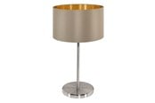 Lamper - EGLO MASERLO bordlampe, taupe/guld - 31629