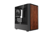 Kabinet - DUTZO C240 Airflow Wood - Kabinet - Minitower - Sort - C240_AIR_WOOD-B